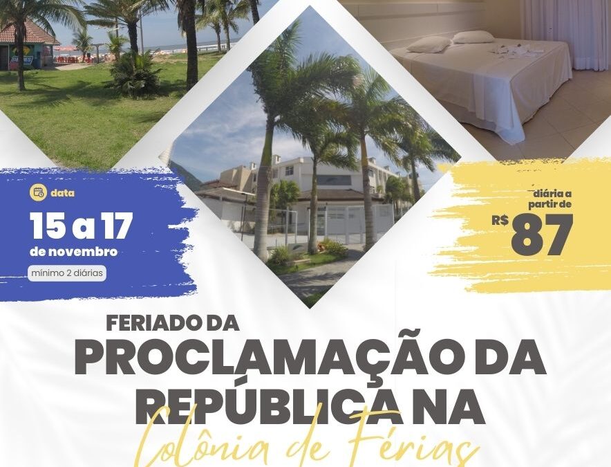 #NOVEMBRO | FERIADO DA PROCLAMAÇÃO