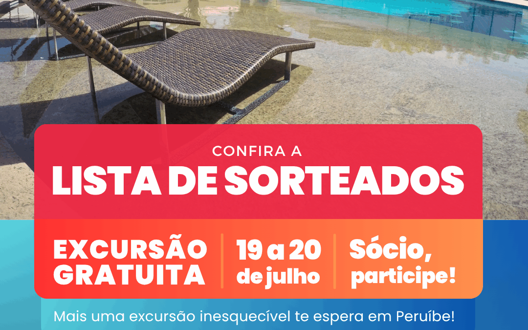 Confira a lista de sorteados para a excursão gratuita à Colônia de Férias do SindiFast!