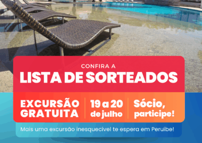Confira a lista de sorteados para a excursão gratuita à Colônia de Férias do SindiFast!